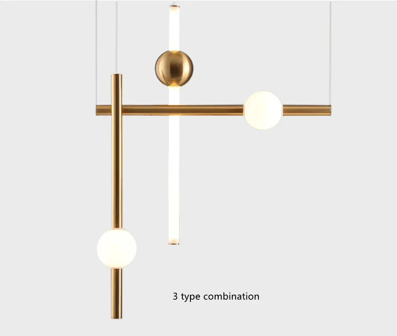 Popular linear pendant chandelier designer creative nordic simple hanging linear modern chandelier led