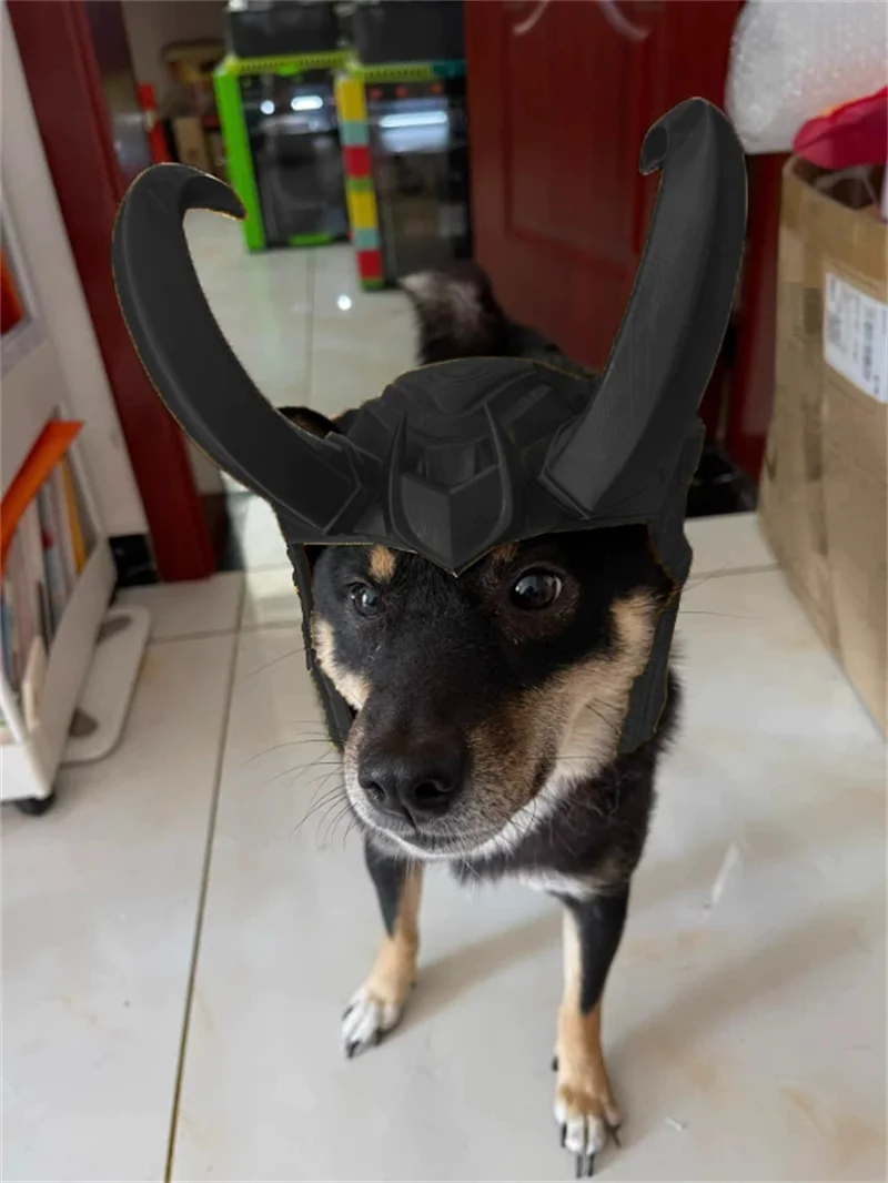 3D Printed Pet Creative Helmet Mask Toy, Cat and Dog Helmet