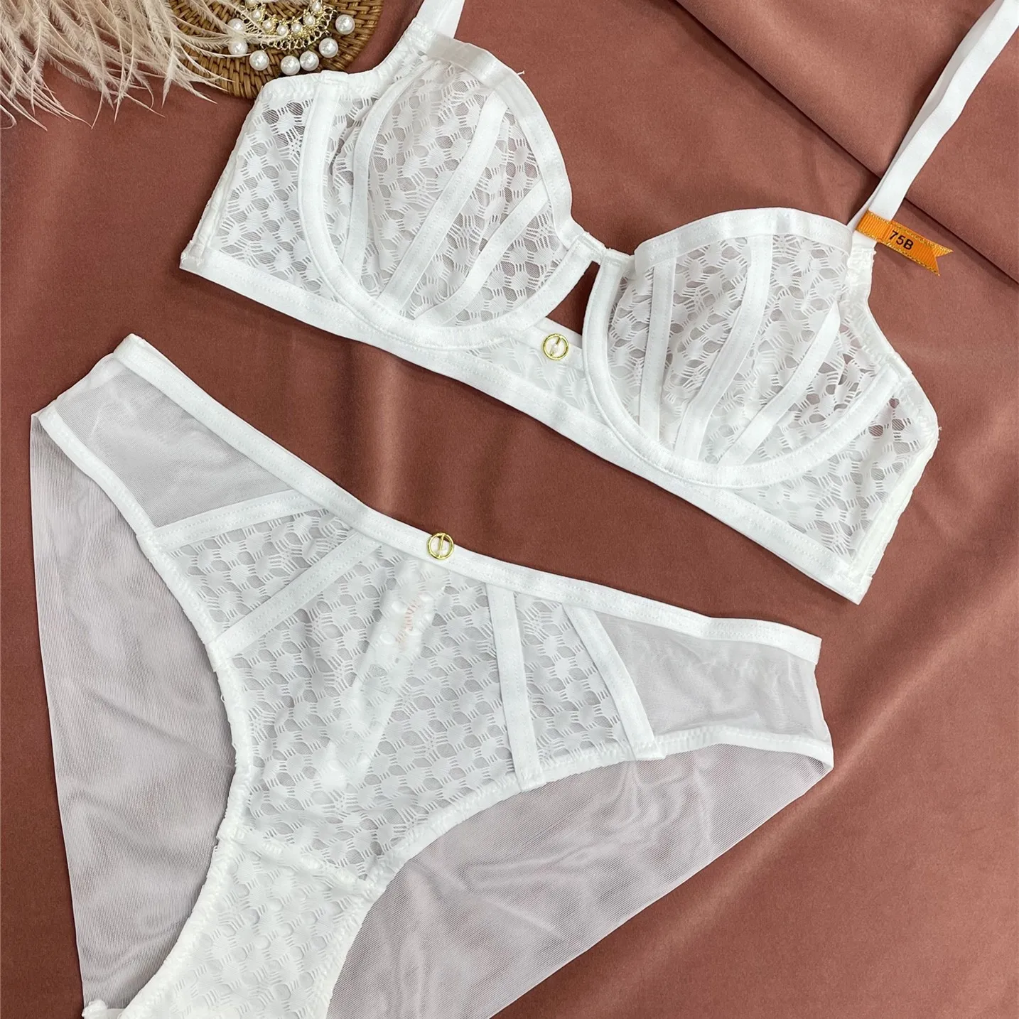 タグ付き MEDI LINGERIE LIKE LACE PANTS ブラックS MEDI