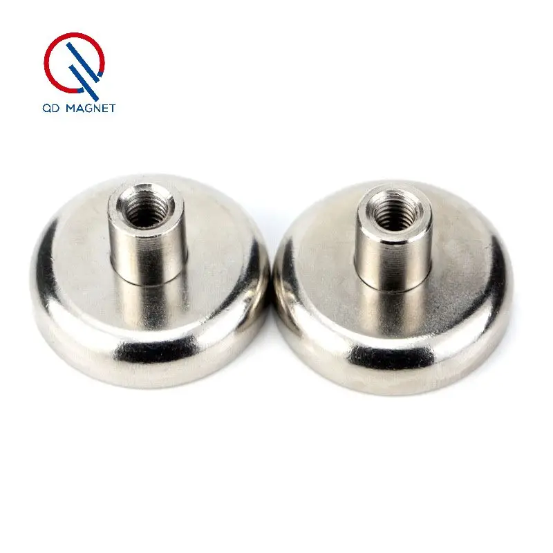 Hot Sell Permanent Neodymium pot magnet with female threaded stud W