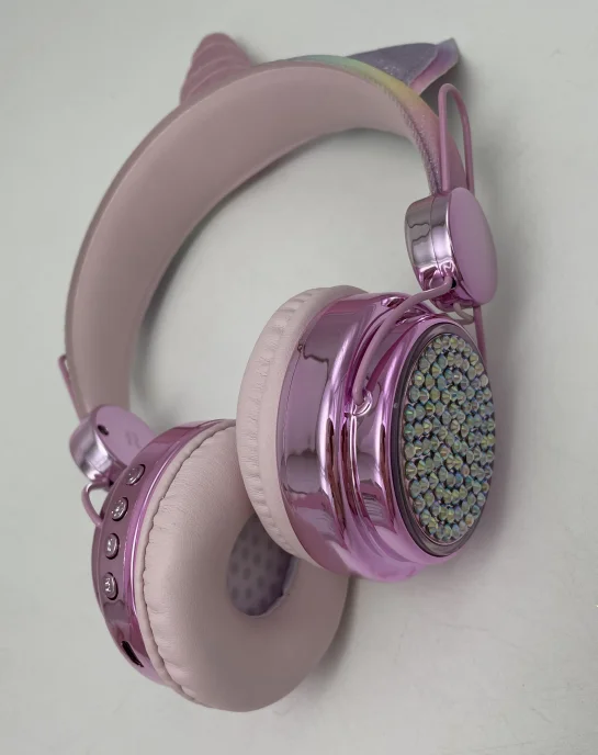 2024 New Foldable  Light up Color Change LED Wireless Unicorn Headphone