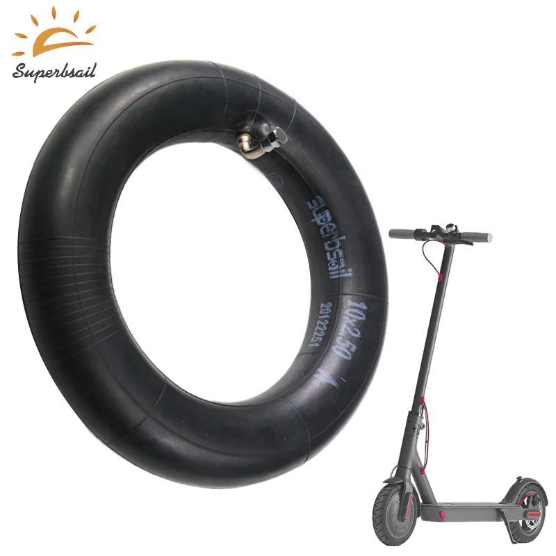 Superbsail 10X2.5 Inner Tube 10x2.5 Tube Innertube With Bent Valve 45 90 Degree Valve For Baby Stroller Pram Scooter 10 Inch