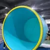 Piscina circular azul