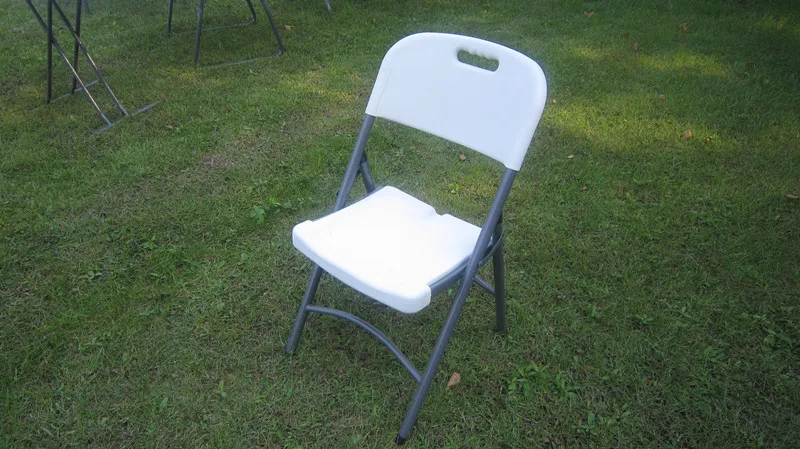 Modern Style Plastic Folding Chairs and Tables Lightweight Steel Frame Garden and Beach Leisure Furniture