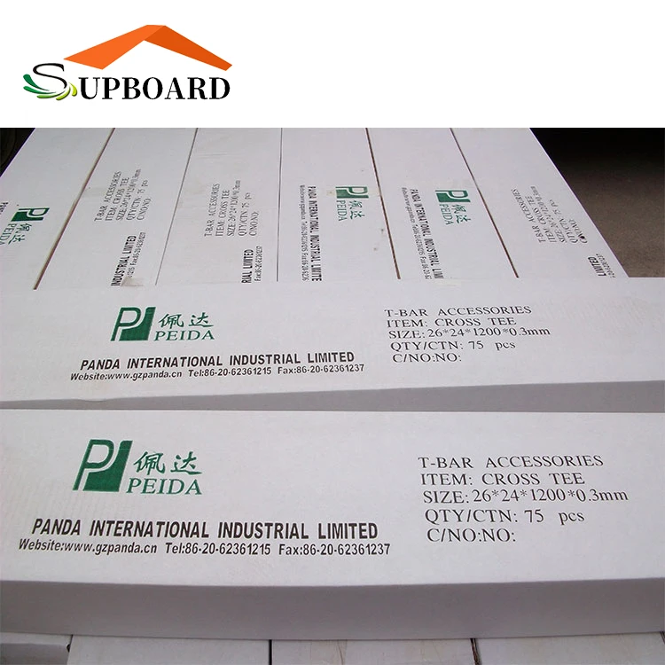High Quality Modern Design Suspended False Ceiling Board Accessories Galvanized T Bar Gypsum Ceiling