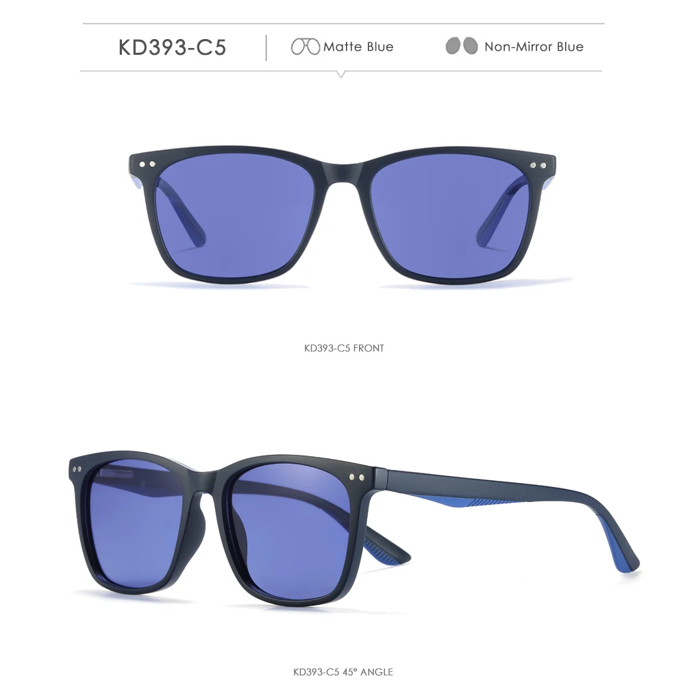 KDEAM 2023 New Arrival Rectangle Polarized Men Sunglasses Fashion Women Sun Glasses KD393