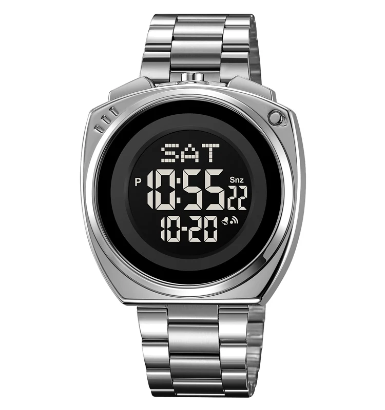 Stainless Steel Nixon Mission Metal Band SKMEI 2242 Digital Watch