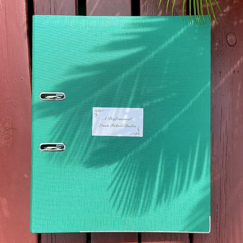 Linen Fabric Linen Customized New Design Fabric Color Book Card Swatches Sample Book Ramie Fabric