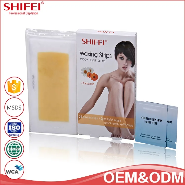 
 Оптовая продажа, высококачественные и простые в использовании нетканые полоски из вощеной бумаги для удаления волос  