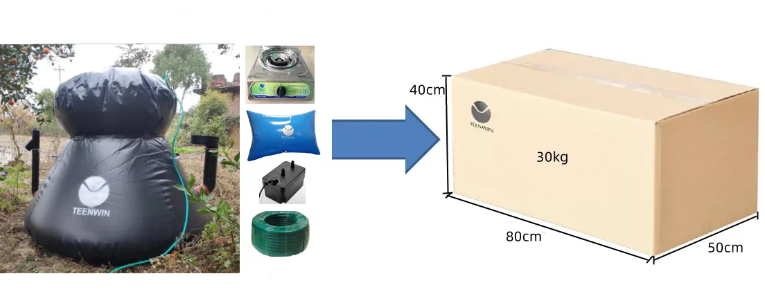 DIY Biogas Digester Domestic Biogas Generator Biogas Production Plant for Cow Farm