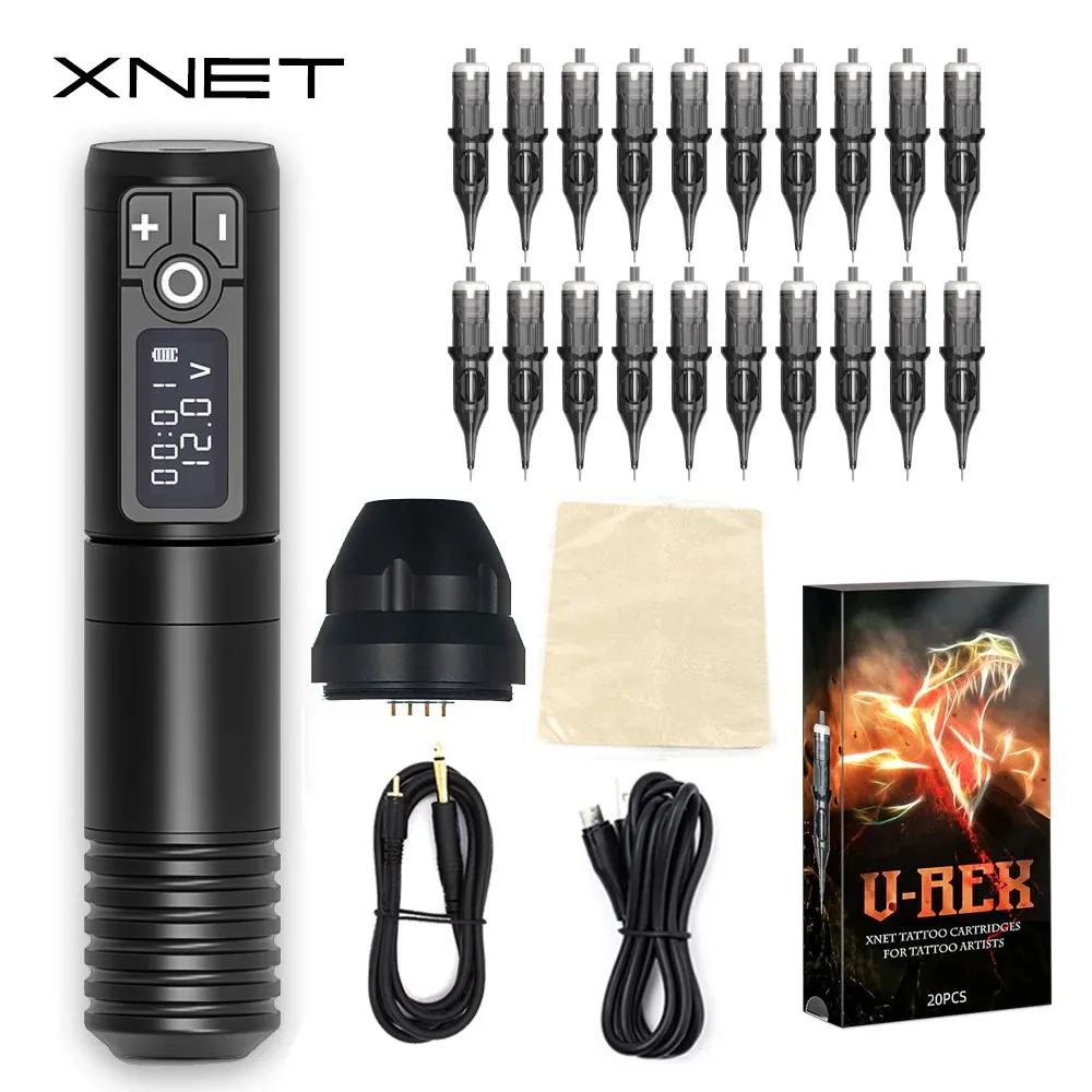 その他 X net tattoo machine Xnet Void Wireless Adjustable Stroke Tattoo Pen 1800 mAh
