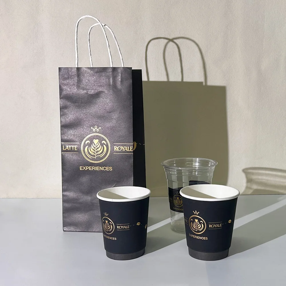 Custom Logo Printed Disposable 8oz 10oz 14oz 16oz 22oz Double Wall ...