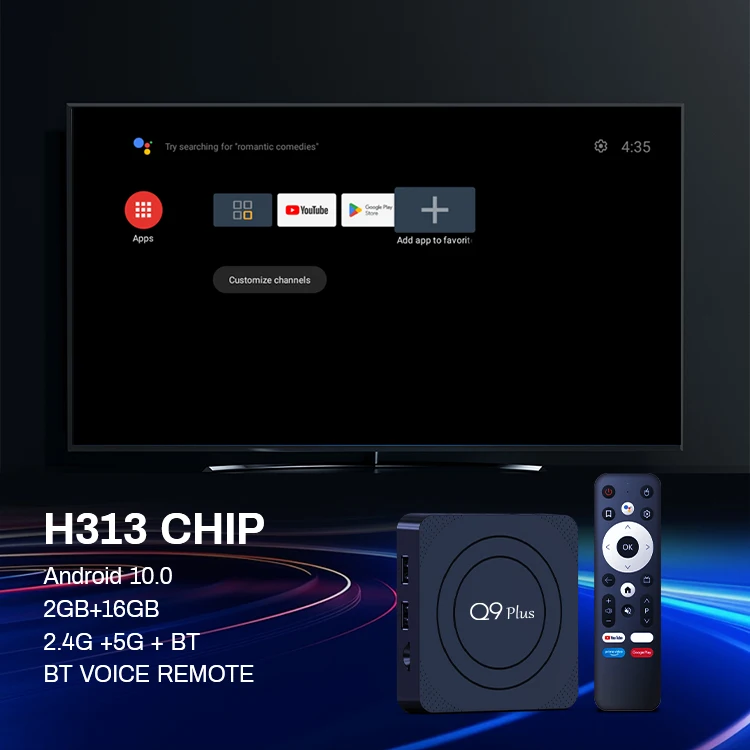 4K Android TV Box Smart Set Top Receiver for Digital TV