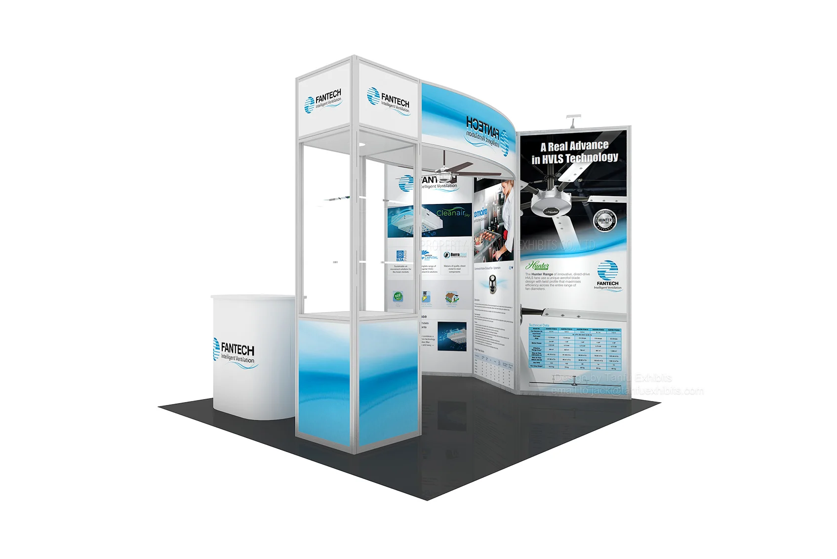 Aluminium Profile Trade Show Exhibition Booth Display 10x10 For Exhibit ...