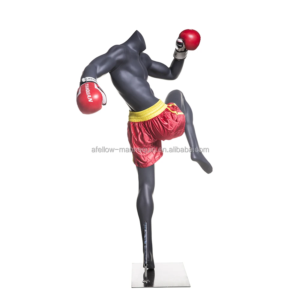 BOXING 3 Sports muscle male mannequin fiberglass realistic model sportswear display window