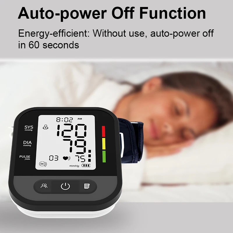 Portable Automatic LCD Display BP Monitor Blood Pressure Equipment Blood Pressure Measuring Instrument Blood Pressure Monitor