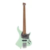 Custom 4 String Matte Headless Bass-Green