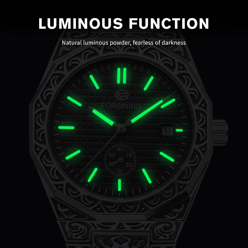 WINNER Men's Automatic Sport Watch - Stainless Steel