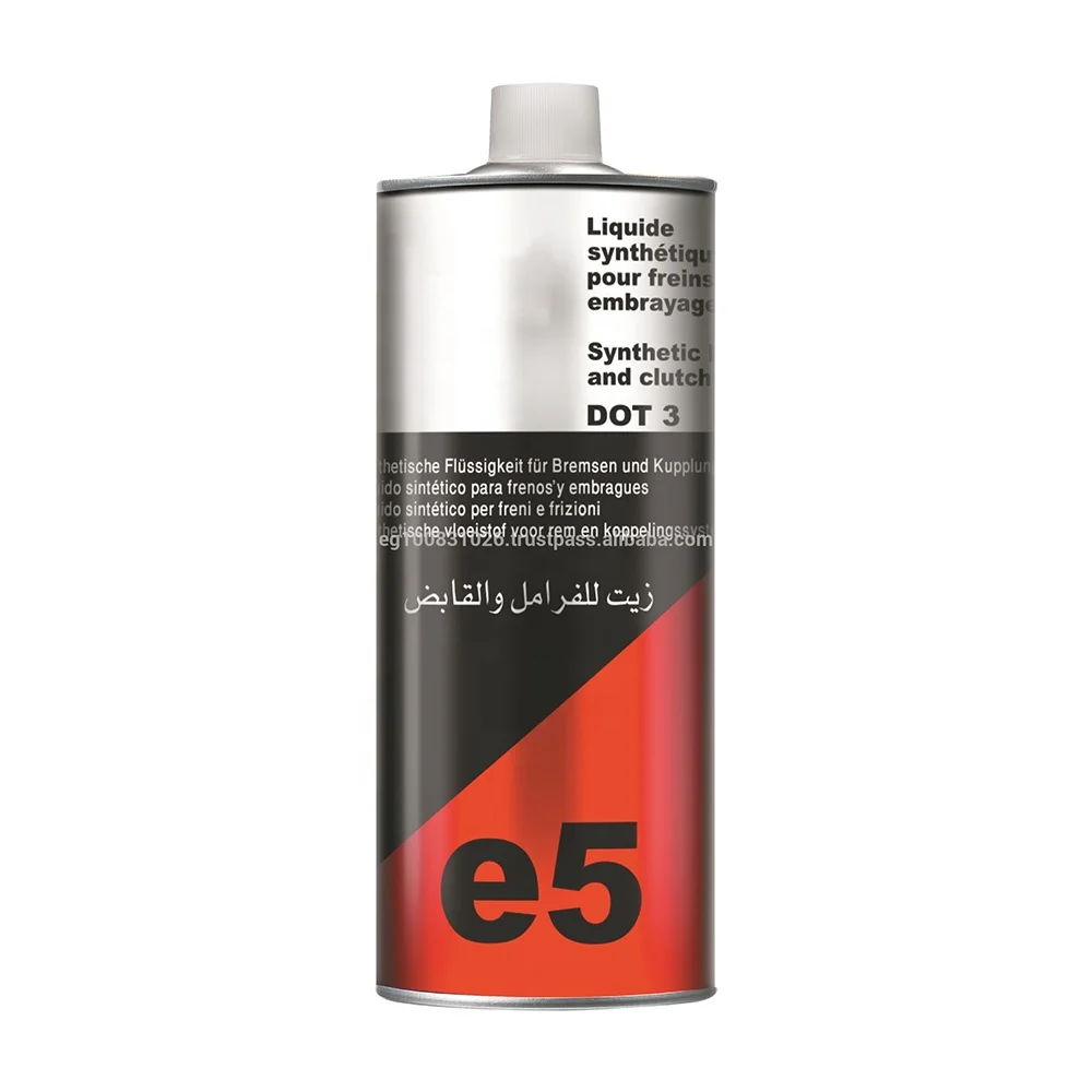 Bendix Brake Fluid Can 485ml Dot3 Metal Tin Can