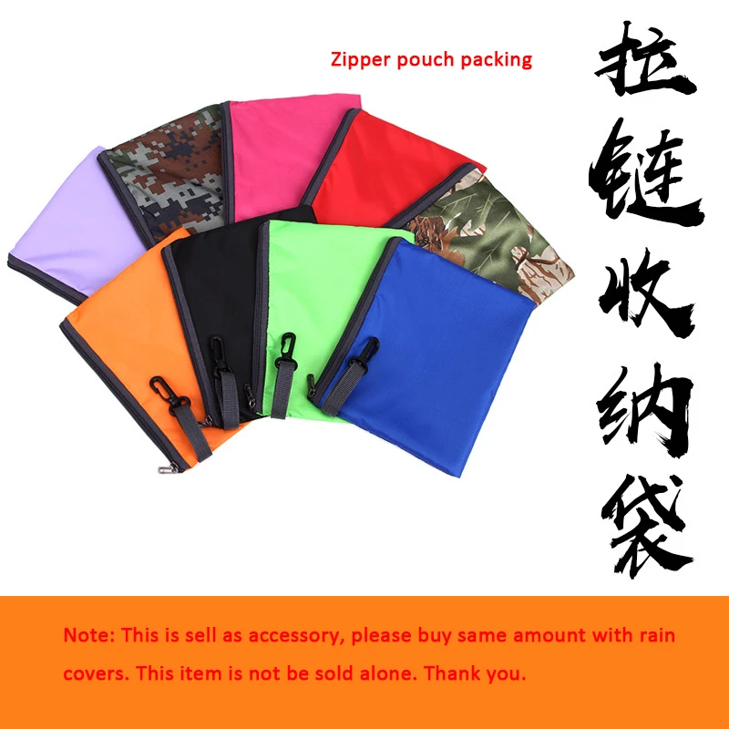 Multicolors Backpack Raincover With Reflective Strap 2 Buckles And