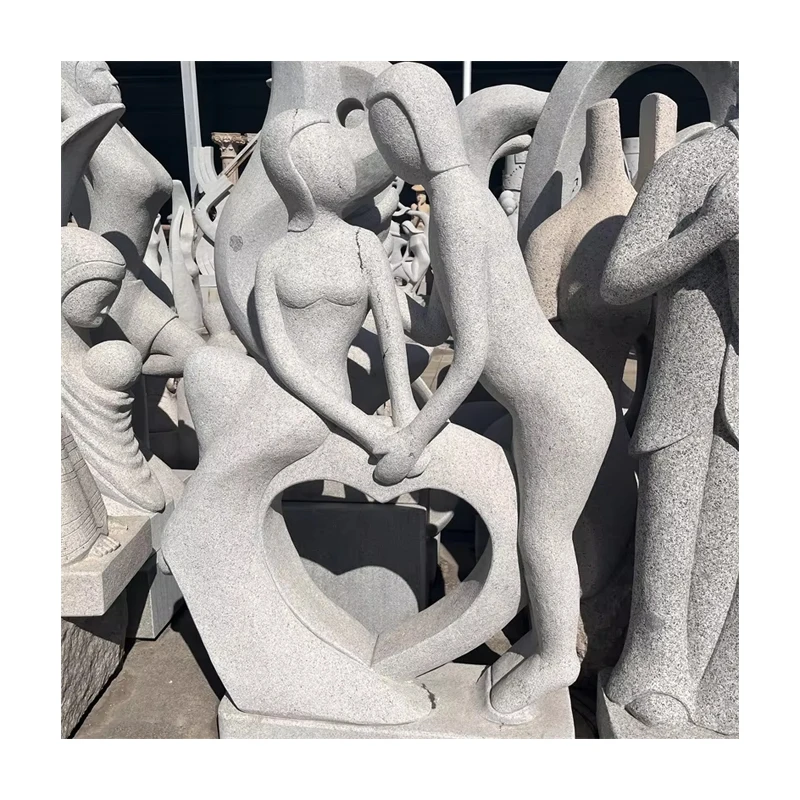 Factory Direct Sales Garden Decor Granite Abstract Figures Statues Hand Carved Sculpture