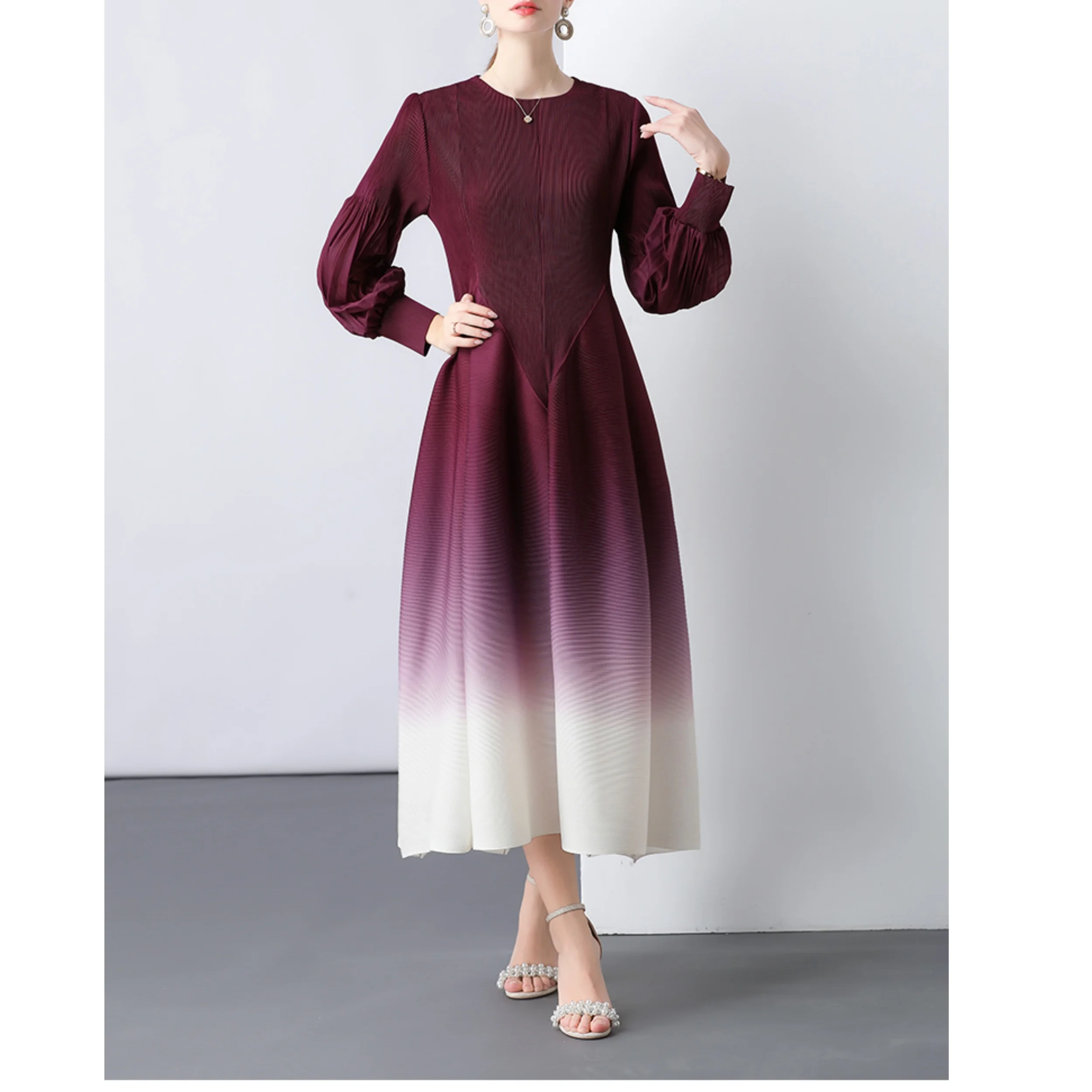 Burgundy Ombre Gowns With Sleeves Burgundy And Gold Ball Gown