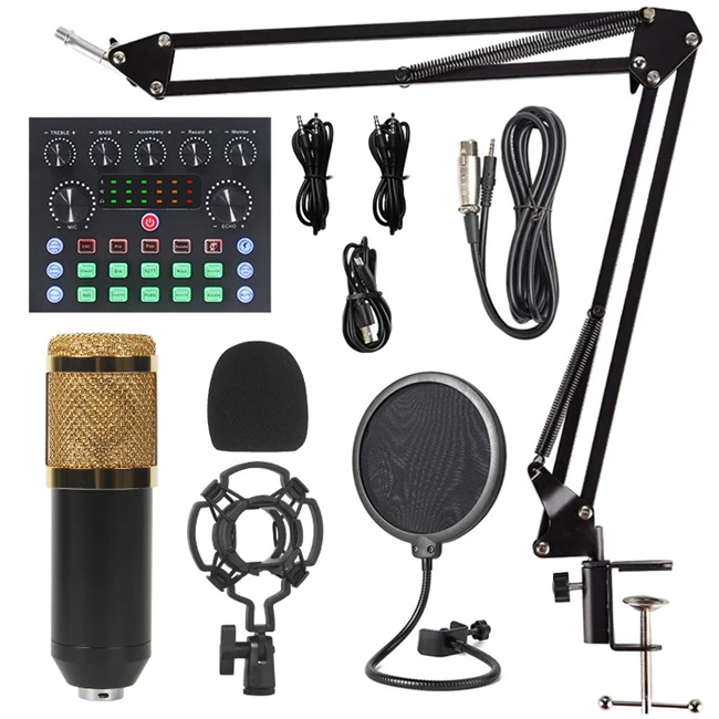 S8 Podcast Equipment Bundle Podcast Mixer Condenser Microphone Dj Headphone Monitor Podcast