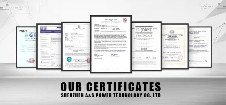 A&S Power Certification