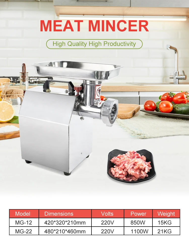 Factory Price High Quality Stainless Steel Electric Appliance Meat Mincer Meat Cutting Machine For Sale details