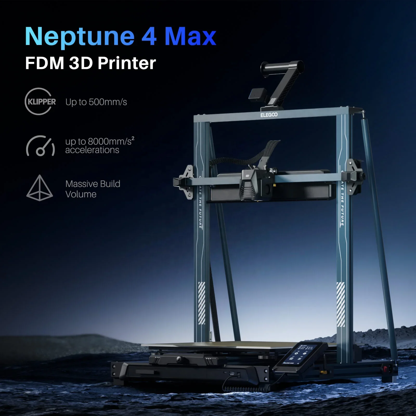 ELEGOO Wholesale Neptune 4 Max High Speed Faster 500ミリメートル 
