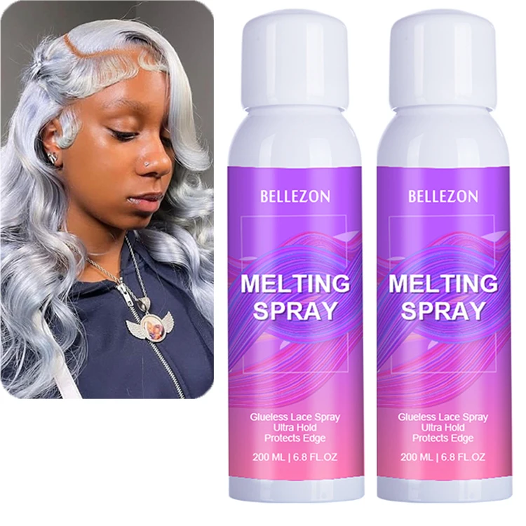 Brzeaf Lace Melting Spray And Holding Spray(120ml), Extreme Hold Melting  Spray For Lace Wigs, Glueless, Strong Natural Finishing Hold, Dries  Quickly