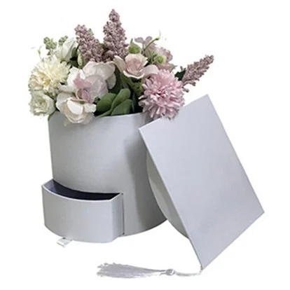 Round Bucket Drawer Box Flower Box Doctor Hat Graduation Flower Box