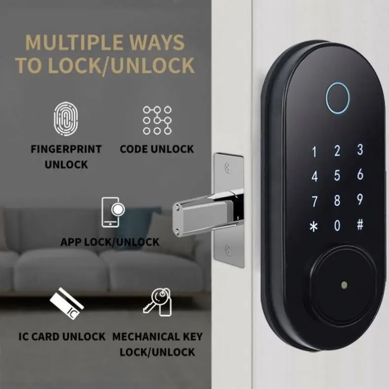 TTLOCK Automatic Smart Door Lock Pro Biometric Fingerprint Security Smart Lock Work