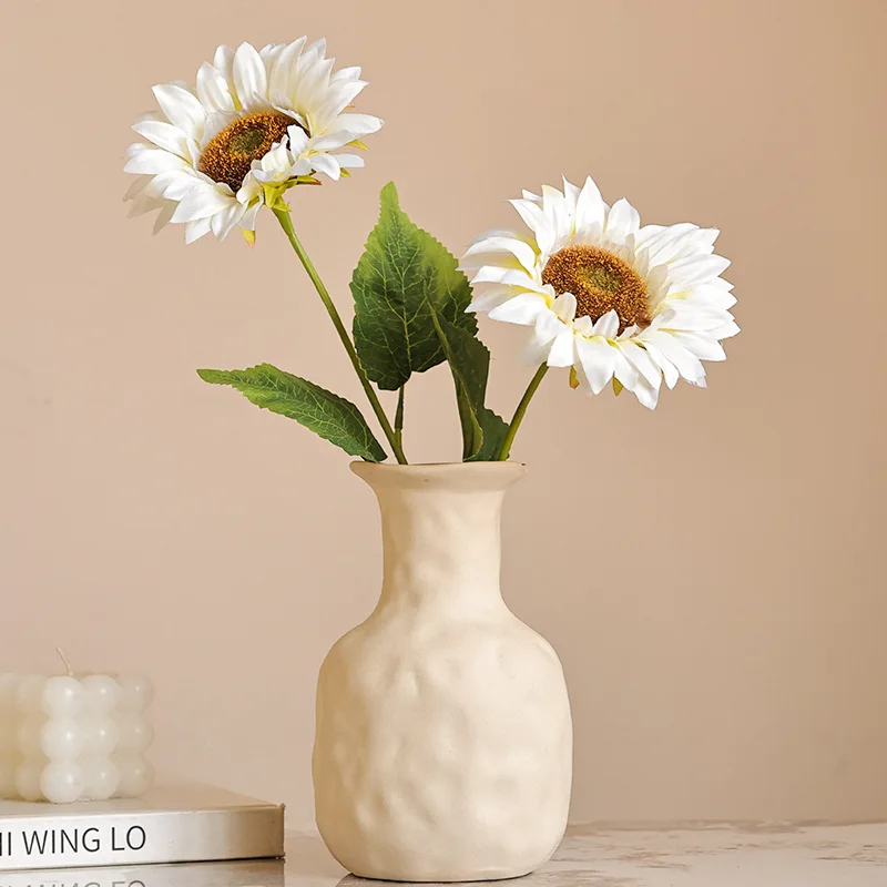 Artificial Single Branch Sunflower DIY Holding Flower Arrangement with Sunflower Materials for Wedding Home Decoration