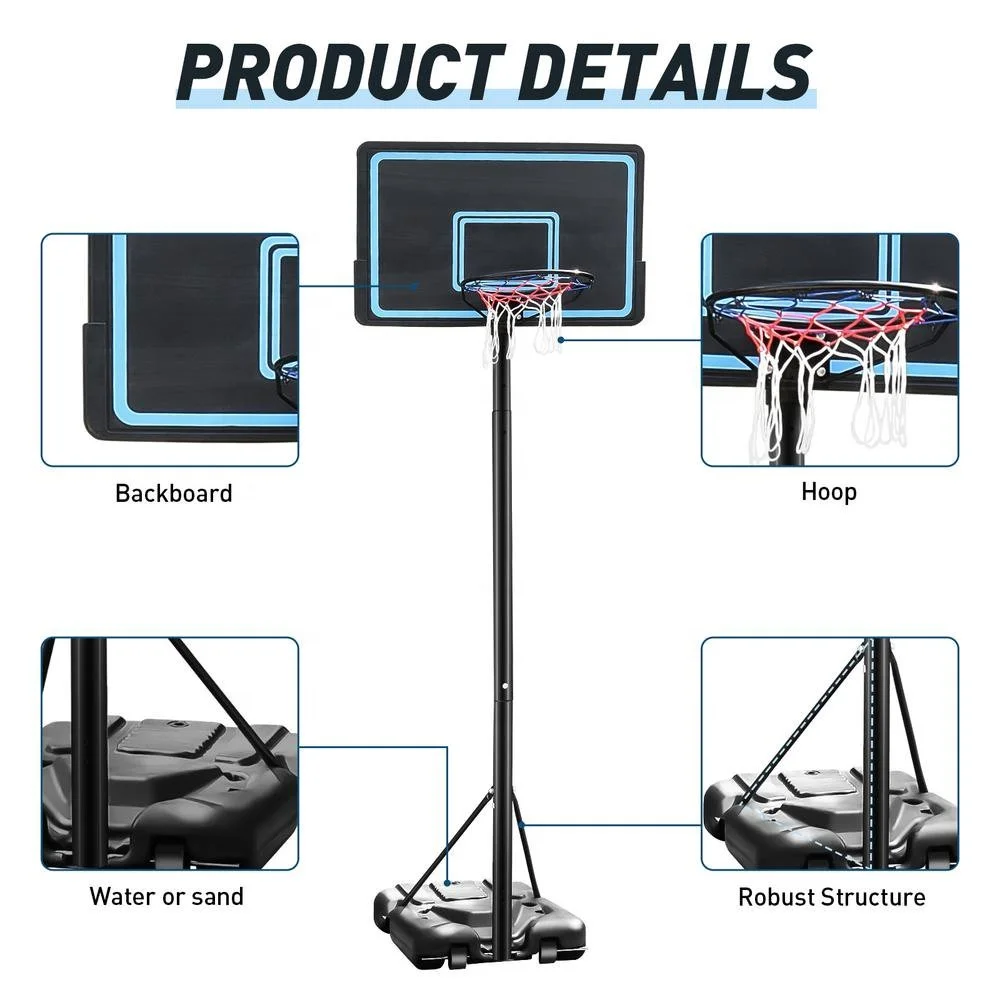 Professional Outdoor Movable Basketball Hoops/stands - Buy Movable ...