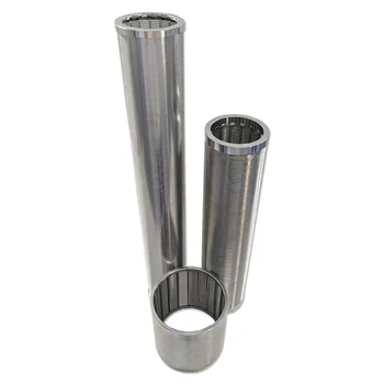 Sewage filter wedge shaped wire custom pipe vee wire screen solid-liquid separation filter mesh