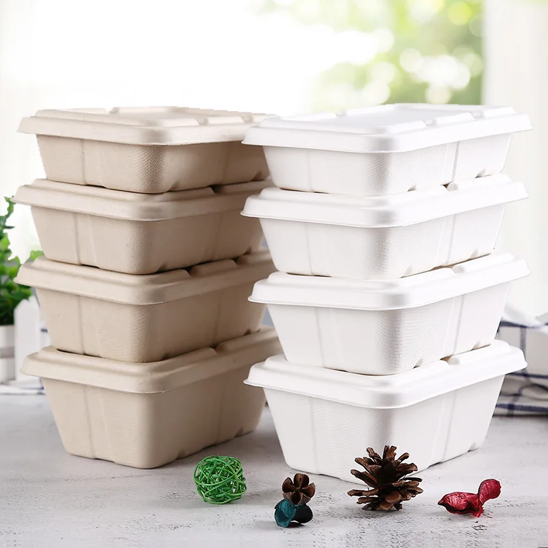 Bio Degradable Compostable Sugarcane Bagasse Microwave Safe Take Away ...