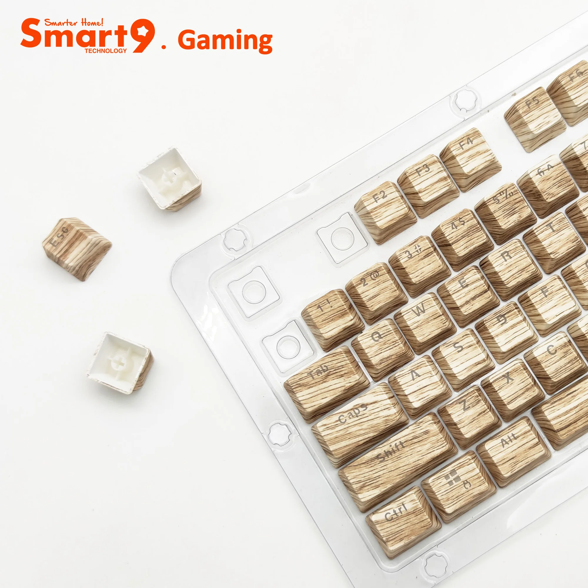 Smart9 Laptop Keycaps Water Print Keycaps Detachable Panel Key Line Separation  Full Key Backlight Without Impact