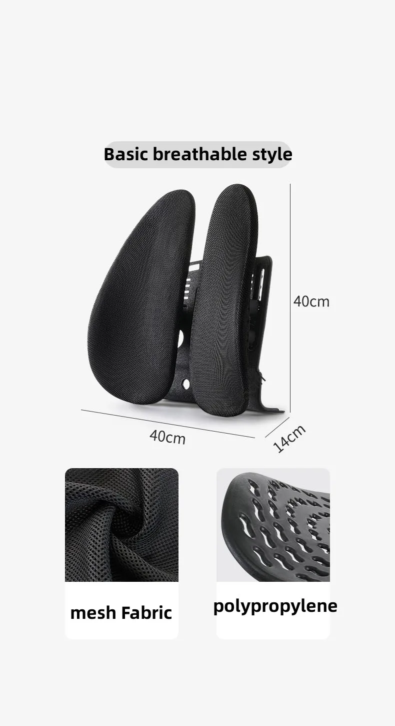Kangkang  Backrest Cushion Memory Foam Car Seat Waist Support Back Cushion Back Rest Foldable