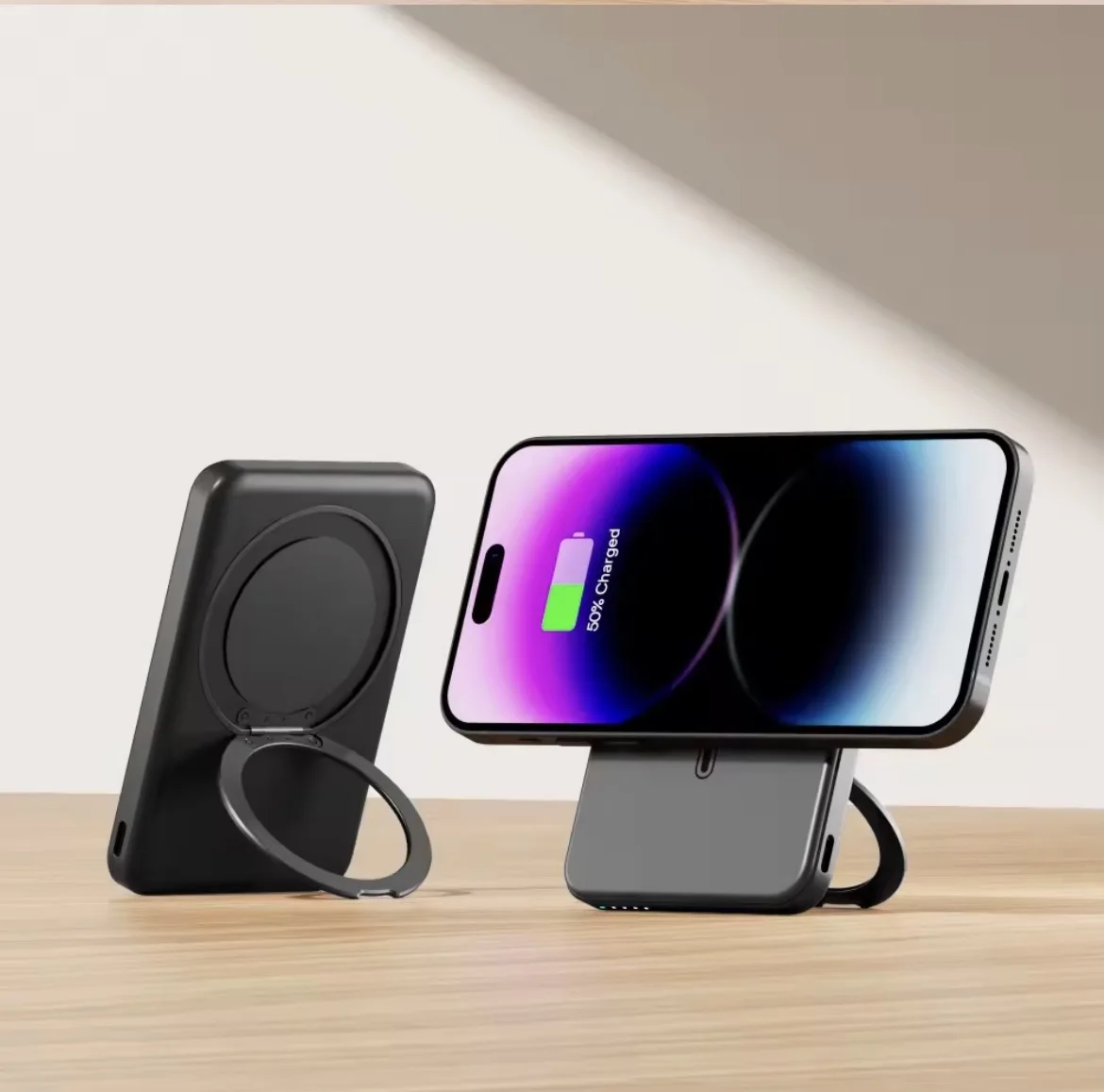 Magnetic 10000mAh Wireless Power Bank Stand - Image 5