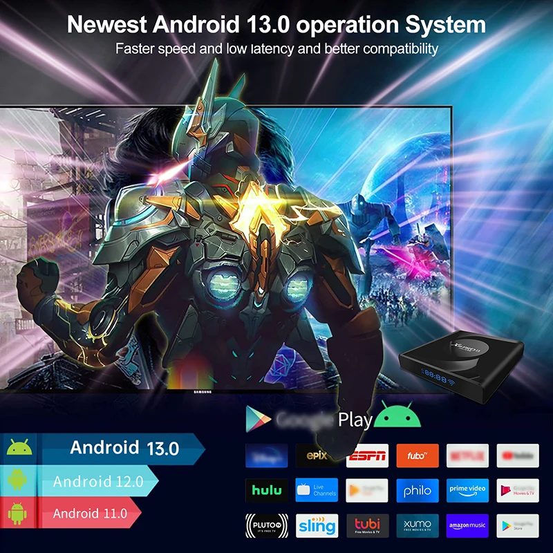 BOXPUT X88 PRO 13 Smart Android 13 Ott Tvbox Mi TV Box Dual WIFI BT5.0 WIFI6 8K Media Player Set Top Box Rockchip RK3528 2.4G 5G