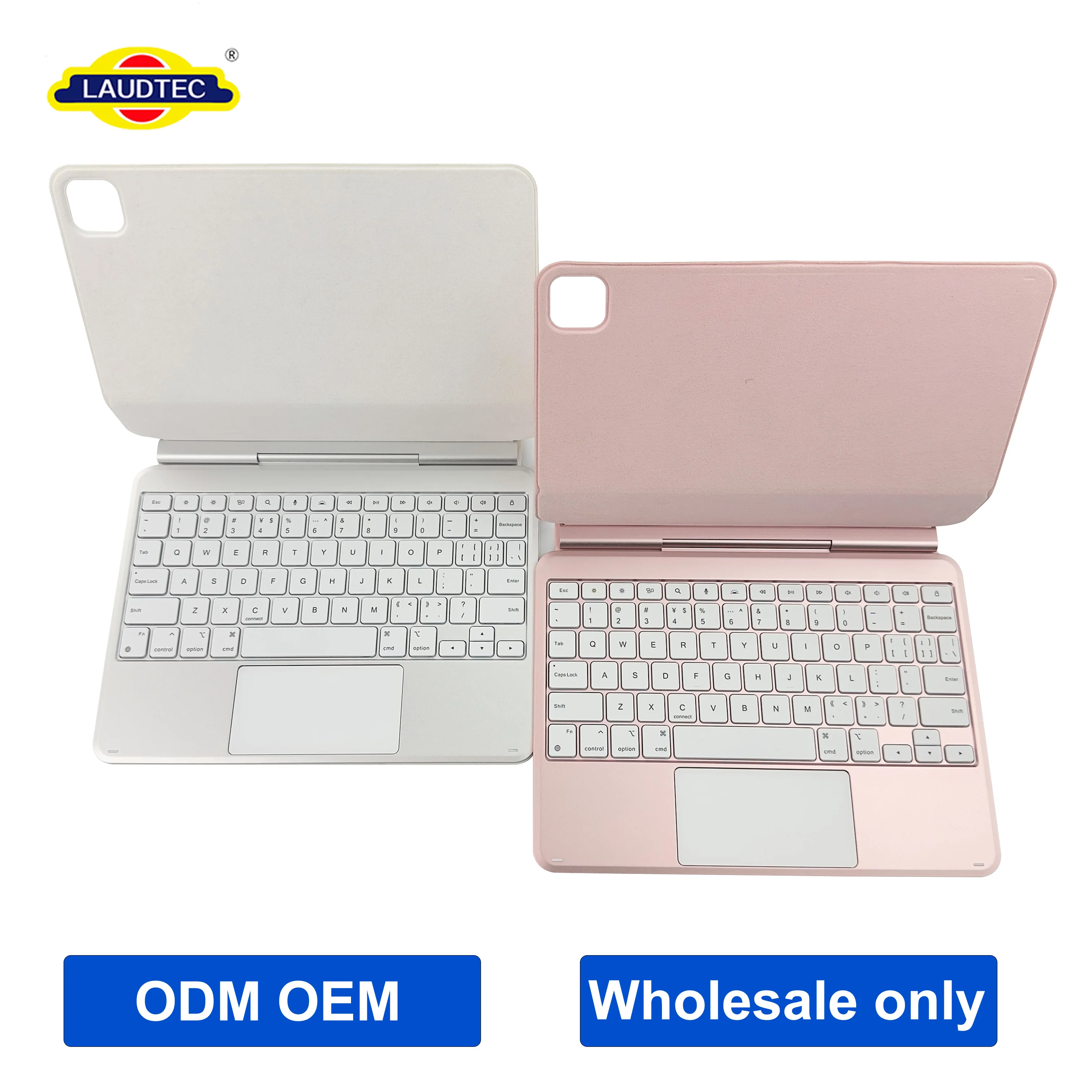 Folio de teclado de aluminio ultradelgado con distribución estadounidense para iPad Air de 13