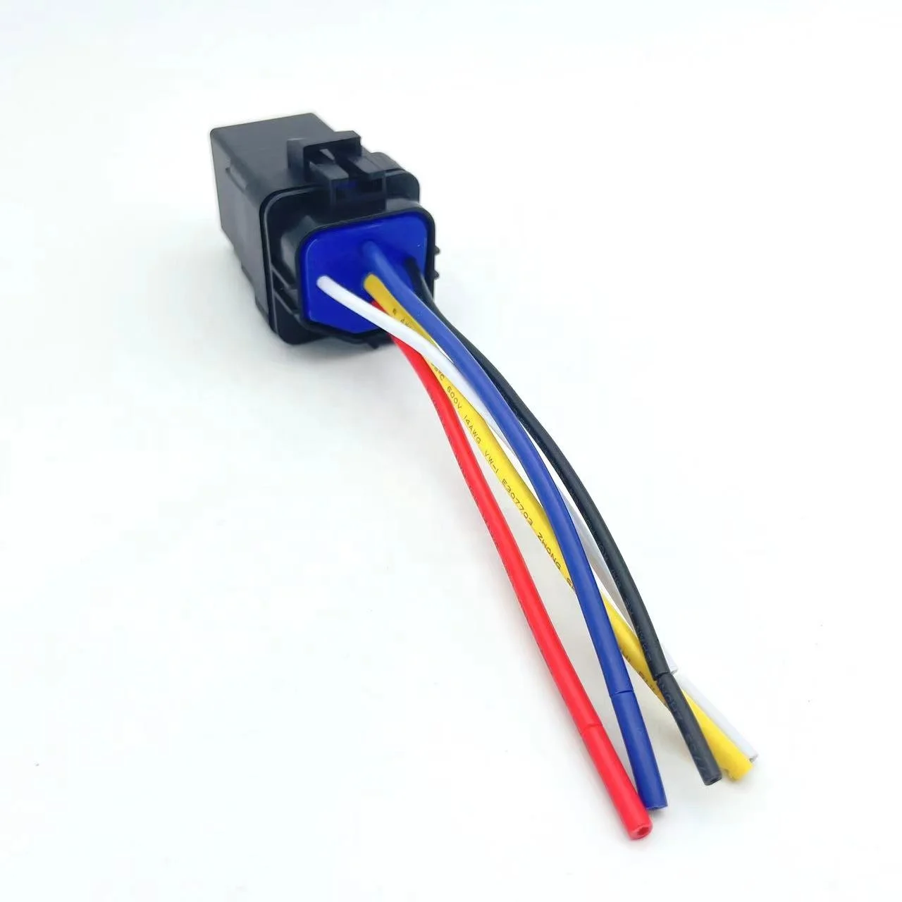 New Energy Vehicle Dc 12V 40A Auto Relay 4 Pin Waterproof Integrated Wired Automobile Relay + Holder With 105Mm Length Wires