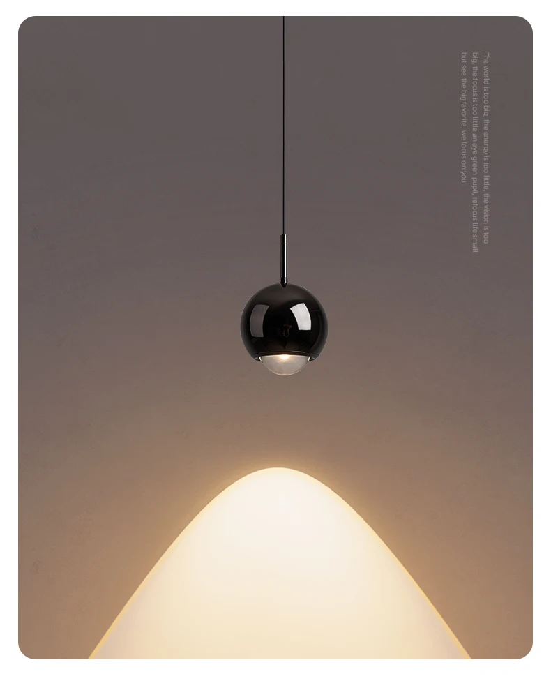 Aisilan 2023 New Dining Round Adjustable Lens Pendant Lights Kitchen Hanging Fittings