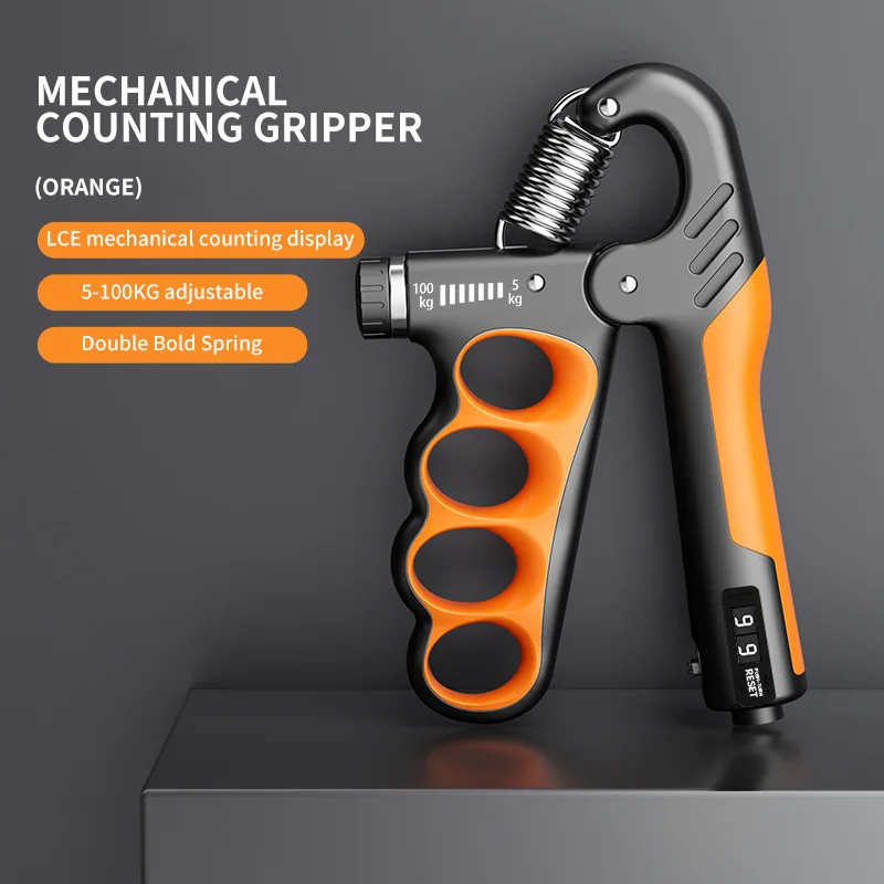 Adjustable 5-200KG Electronic Counting Hand Grip Strengthener, Hand Finger product detail 3
