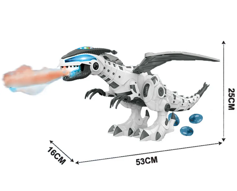 Многофункциональный Электрический динозавр с батарейным питанием, ходячий Электрический динозавр со светом и звуком, робот, динозавр, детские электрические игрушки