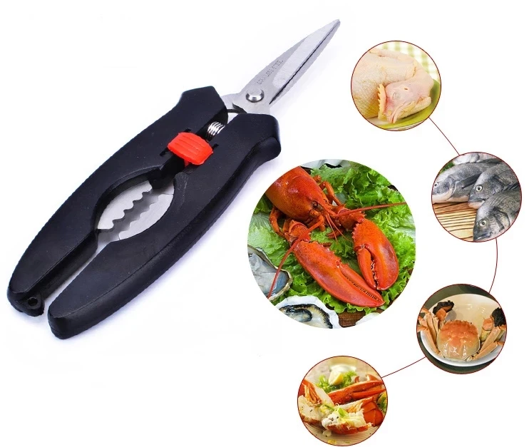 18 см (7 дюймов) ножницы для резки лобстера ножницы для Морепродуктов Ножницы для рыбы ножницы кухонный инструмент для чистки креветок