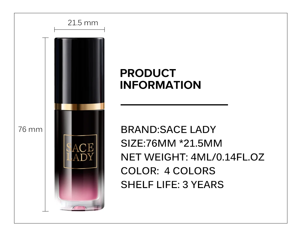 SACE LADY жидкие румяна для макияжа натуральные легкие розовые румяна фирменная марка Кремовые румяна 5 видов цветов 6 мл SL276
