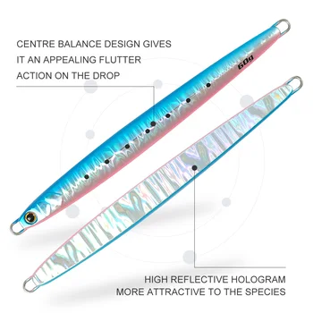 CHEERY 60g 80g Saltwater Fishing Inshore Jigging Hard Lead Casting Metal Slow Pitch Jigs Lures for Kingfish Pesca – Metal Jig – view 4