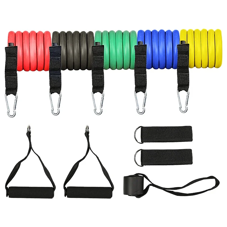 TOPKO Tpe с дверным якорем ручками и ремешками на щиколотке тренировочная лента для тренировки 11 шт. набор трубок сопротивлением